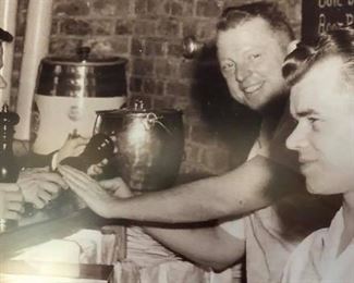 The Fireplace Restaurant In Paramus, NJ. Established In 1956. (Photo Circa Opening Day With Owner Frank Reilly.)