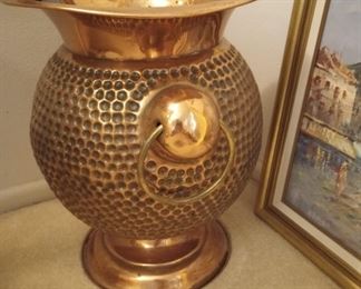 Huge copper vase