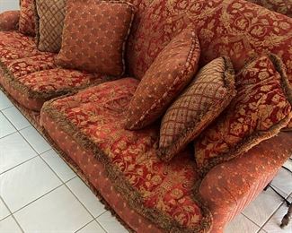 Sofa with pillows