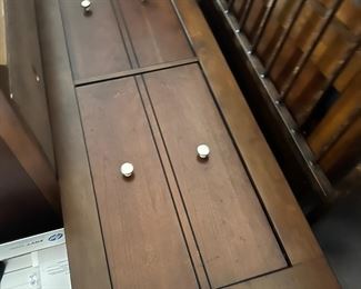 King bed frame with matching dresser (no mattress or box spring)