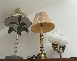 Assorted lamps