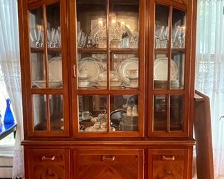 MCM China Cabinet, Gorgeous Noritake Shenandoah China Set