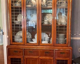 MCM Bassett China Cabinet-Matches Dining Room Table! 
