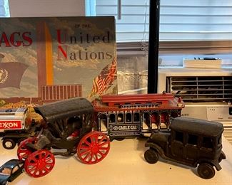 Vintage Cast Iron Cars, Street Car Music Box