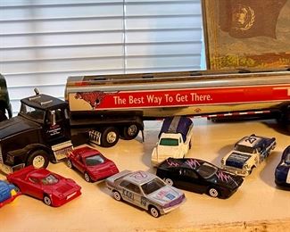 Vintage Exxon Fuel Truck, Model Cars, HL & P Truck