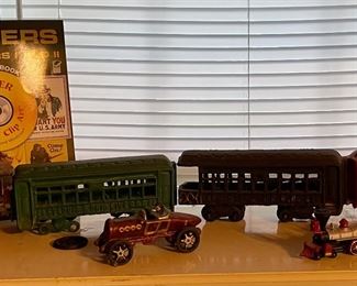 Vintage Cast Iron Train