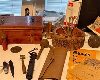 Vintage Optometrist Tool, Antique Powder Measure, Vintage Nut Bowl