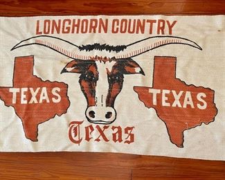 Vintage Texas Longhorn Rug UT