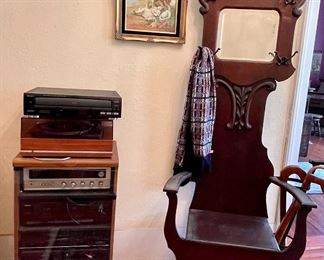 Antique Hall Tree, Stereos