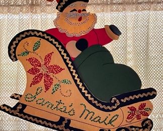 Handmade Vintage Sequin Christmas Decor