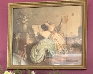L. Jambour Two Women At the Piano Print