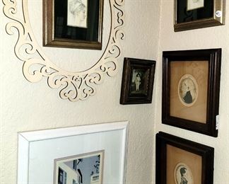 Antique framed portraits