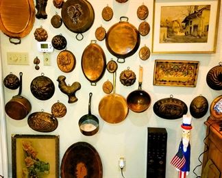 Copper collection. Uncle Sam Blow-Mold