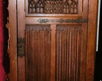 Cabinet - beautiful carved wood front