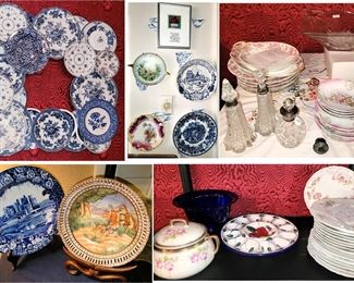 Blue and white - pink and white China