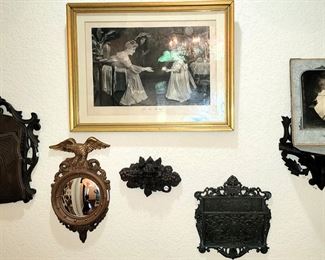 Wood shelves and decor