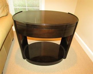 Item 17: McGuire of San Francisco end table (could also serve as a bedside table) with pull out tray. 31” wide x 22” deep x 26.5” tall. PRICE: $450.00