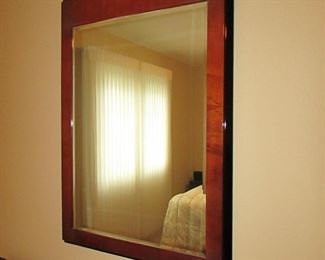 Item 33: Henredon 6-drawer dresser with mirror. 71” long x 28.5” tall x 19” deep. Mirror measures 34” wide x 47.5” long. PRICE: $750.00