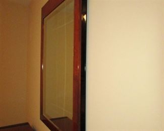 Item 33: Henredon 6-drawer dresser with mirror. 71” long x 28.5” tall x 19” deep. Mirror measures 34” wide x 47.5” long. PRICE: $750.00