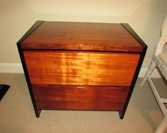 Item 34: Henredon 2-drawer bedside chest. 28” wide x 23” tall x 18” deep. PRICE: $350.00
