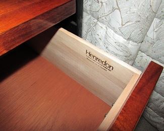 Item 35: Another Henredon 2-drawer bedside chest. 28” wide x 23” tall x 18” deep. PRICE: $350.00