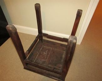 Item 37: Asian Ming-style hardwood accent table. 16” wide x 20” tall x 16” deep. PRICE: $195.00