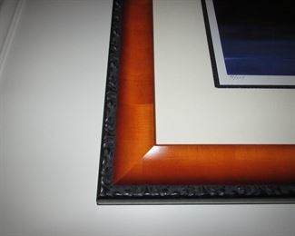 Item 43: Robert Striffolino signed and numbered print in a quality frame. Measured 52.25” square. PRICE: $795.00