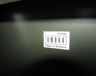 Item 63: Umbra white painted floor mirror. PRICE: $125.00