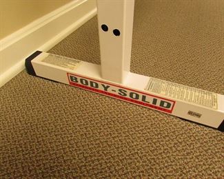 Item 49: Body Solid weight stand with 20 hex weights. Weights range from 5 lbs to 50 lbs. Weight stand is 5’ wide x 41” tall. PRICE: $550.00