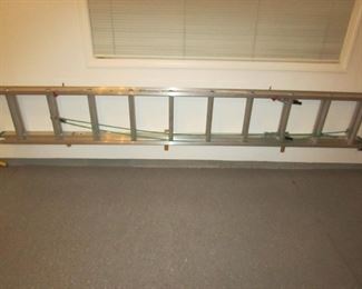 Item 58: Werner 20’ aluminum extension ladder. Very clean and lightly used. PRICE: $125.00