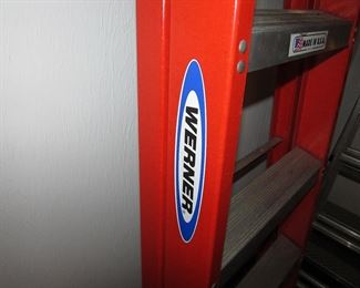 Item 59: Werner 6’ fiberglass step ladder. Very clean and lightly used. PRICE: $65.00