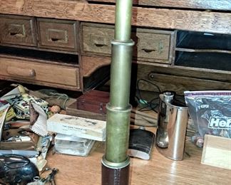15" BRASS HANDHELD TELESCOPE