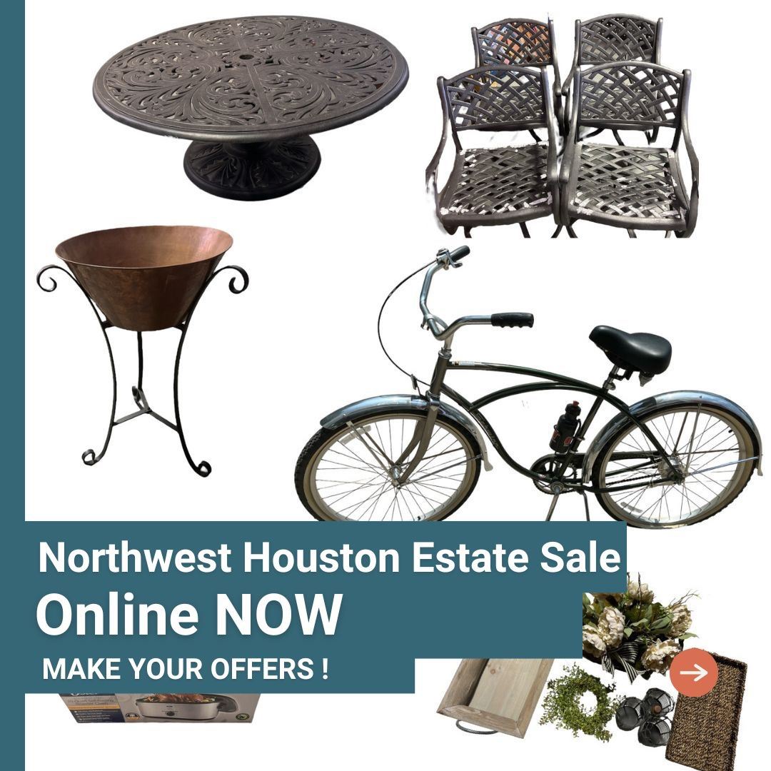 Northwest Houston Online Estate Sale starts on 6/20/2023