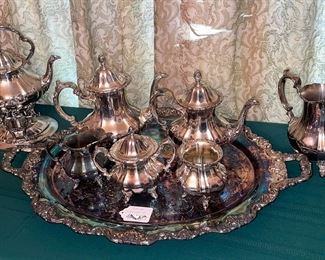 Poole Silver Plate Service Set