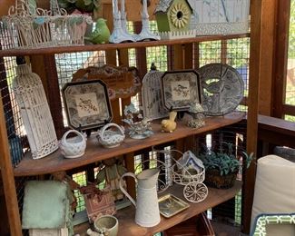 Country Garden Themed Decor, Metal Decor, Decorative Bird Houses
