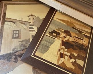 Wood Marquetry Inlay Panels/Wall Decor