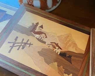 Wood Marquetry Inlay Panels/Wall Decor