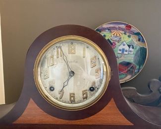 Ingraham Wood Mantle Clock