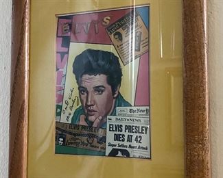 Framed Elvis Presley Print