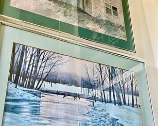 2 Matted Landscape Oil Paintings by Jack Ohara