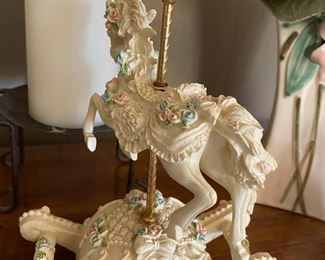 Musical Rocking Horse Figurine