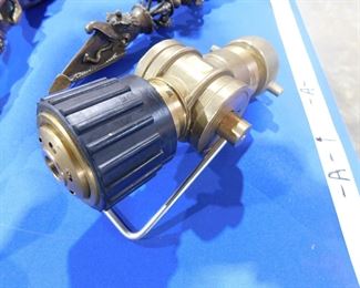 Brass fireman's nozzle 