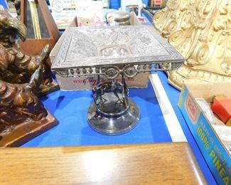 Silver plate compote