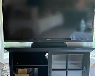 large flat screen television