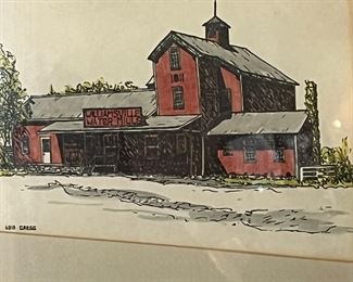 Williamsville water mill watercolor