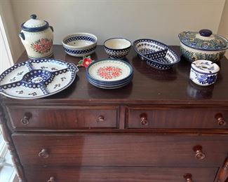 English and Polish decorated china