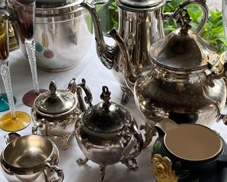 silverplate tea set
