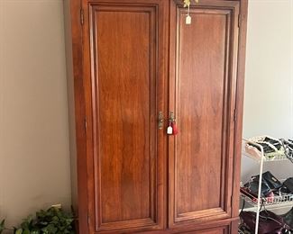 Ethan Allen cherry armoire, part of a large bedroom set