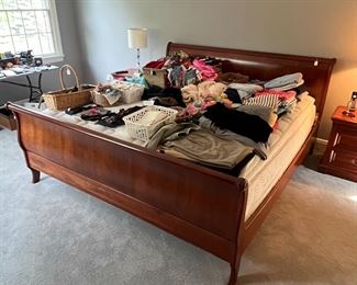 Ethan Allen cherry king size bed