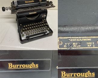 Antique Burroughs Direct Alternating Typewriter